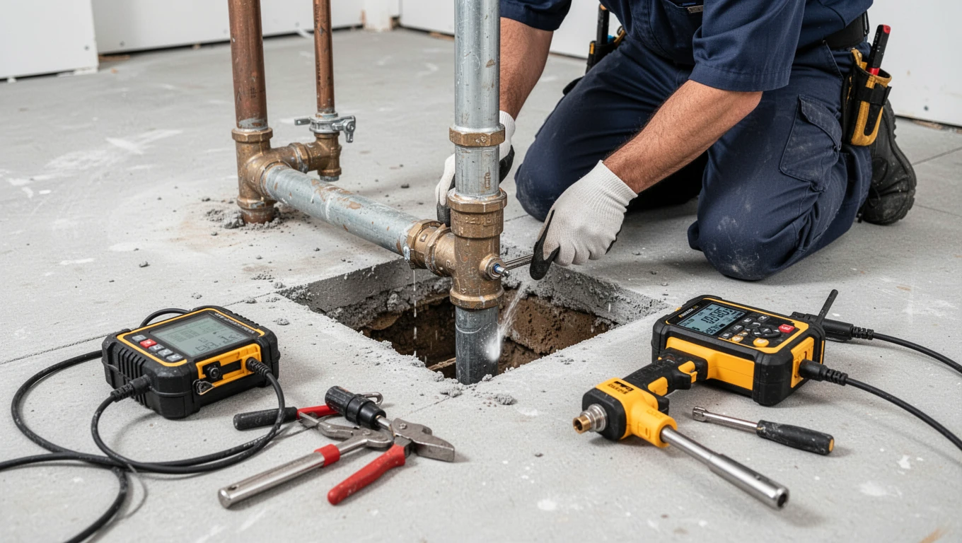 Slab Leak Detection